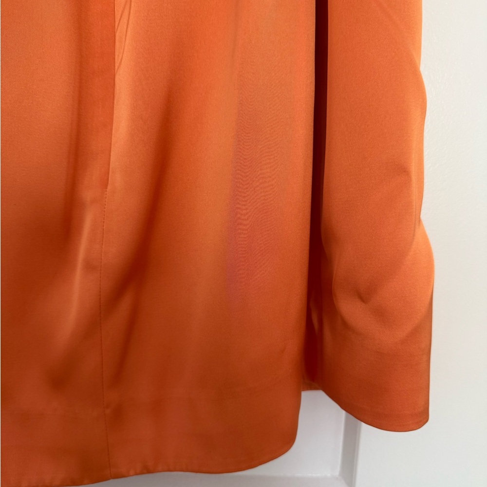COS Orange Draped Open Back Mini Dress - Picture 11 of 11